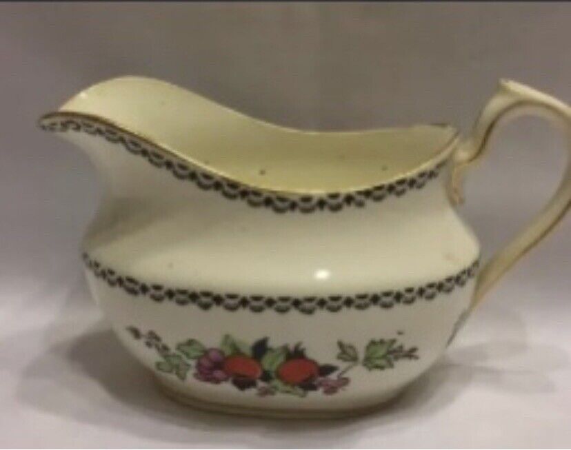 Vintage LOCARNO Fine Bone China Creamer Milk Gravy Jug Made in England Porcelain