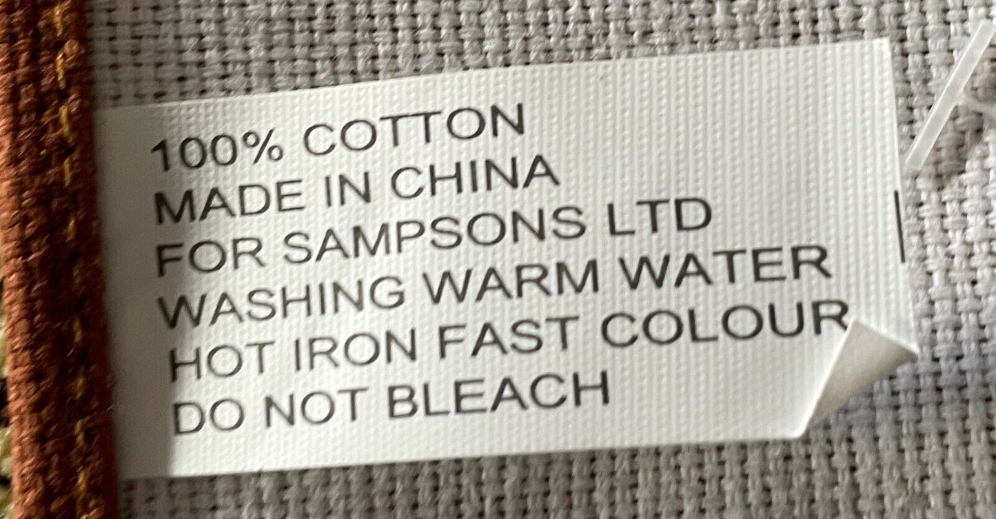 Vintage Tea Towel BOURBON ON THE WATER 100% Cotton Souvenir UK Souvenir NEW