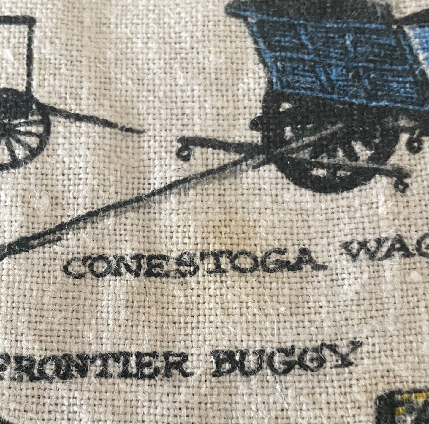Vintage Tea Towel AMISH LIFE Theme Dutch Country Souvenir