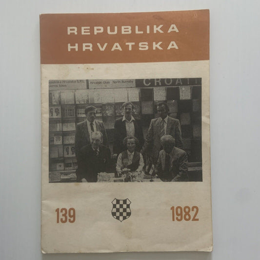 Vintage REPUBLIKA HRVATSKA December 1982  No 139  Buenos Aires Booklet Croatian
