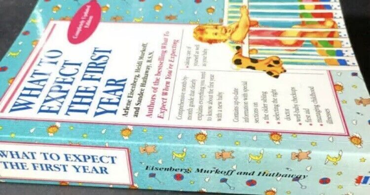 WHAT TO EXPECT THE FIRST YEAR Arlene Eisenberg Murkoff Parenting Newborn PB Book