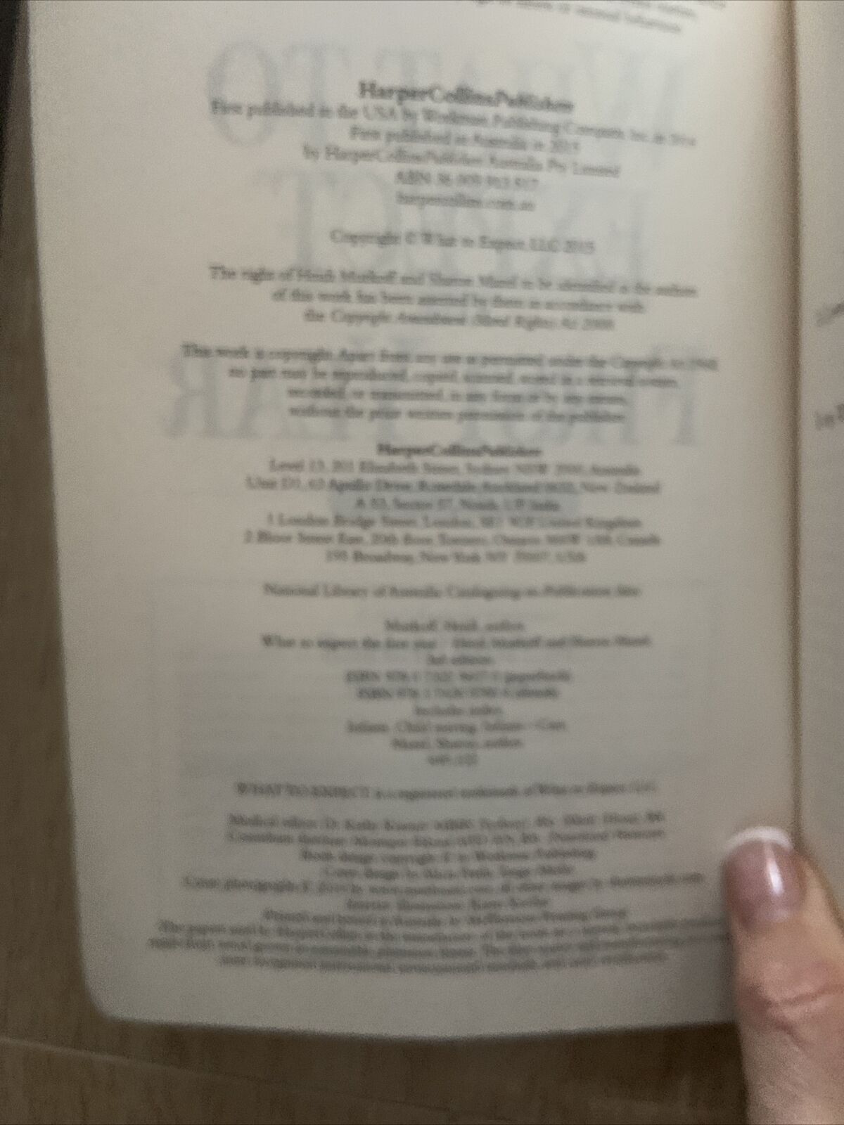 WHAT TO EXPECT THE FIRST YEAR Heidi Murkoff English LG 2015 3rd Edition PB Book