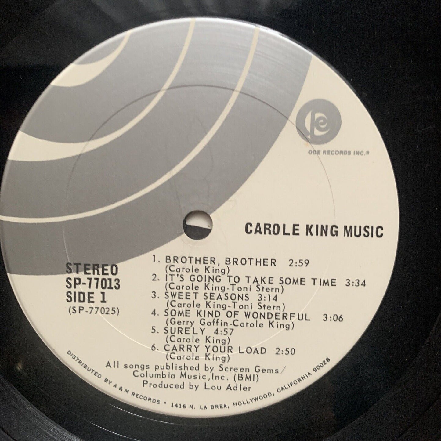 Vinyl LP CAROLE KING Music Rare Australian 1971 Gatefold ODE SO 77013 USA Record