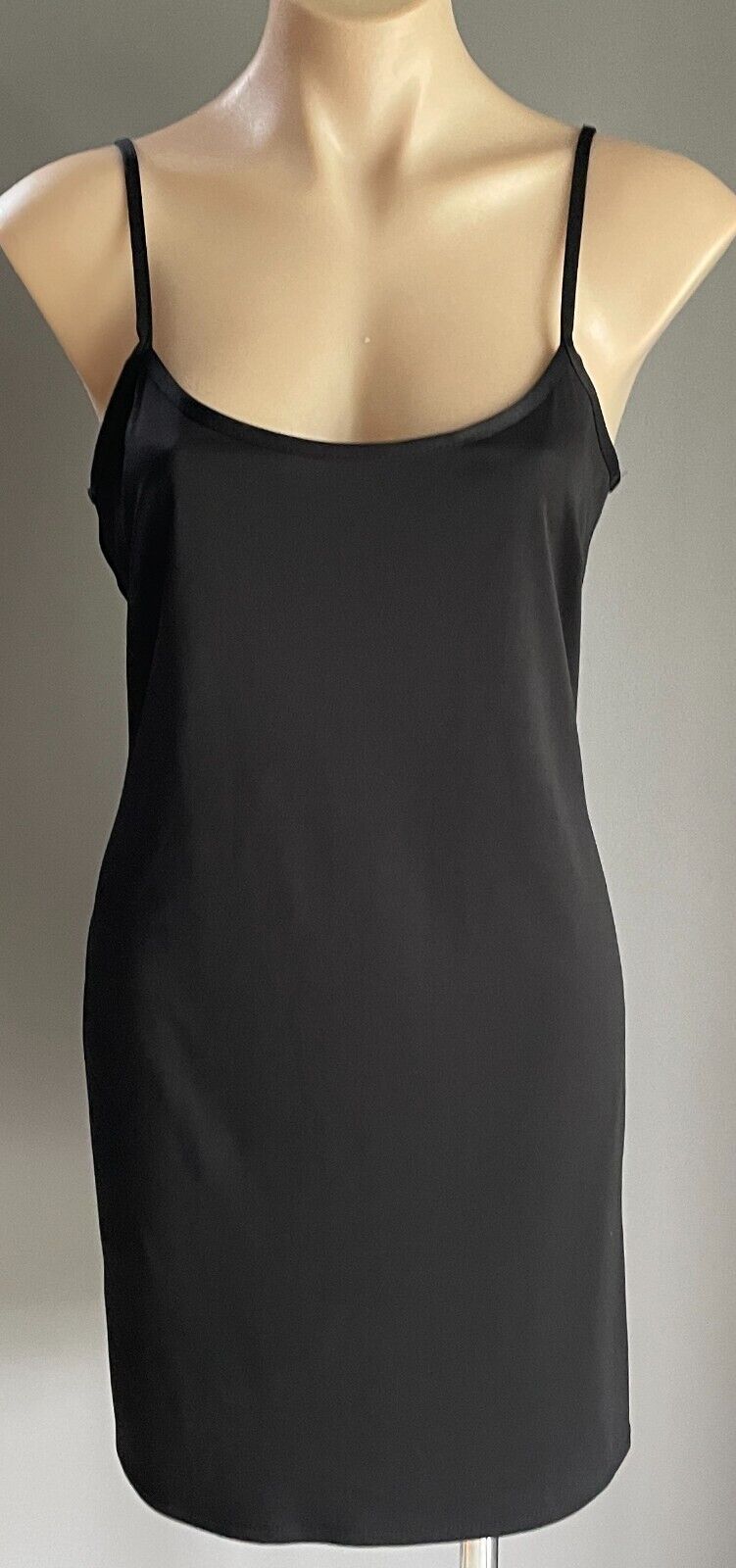 ATMOSPHERE Black Slip To Sit Under Dresses Thin Straps Short Length Size 12 NEW