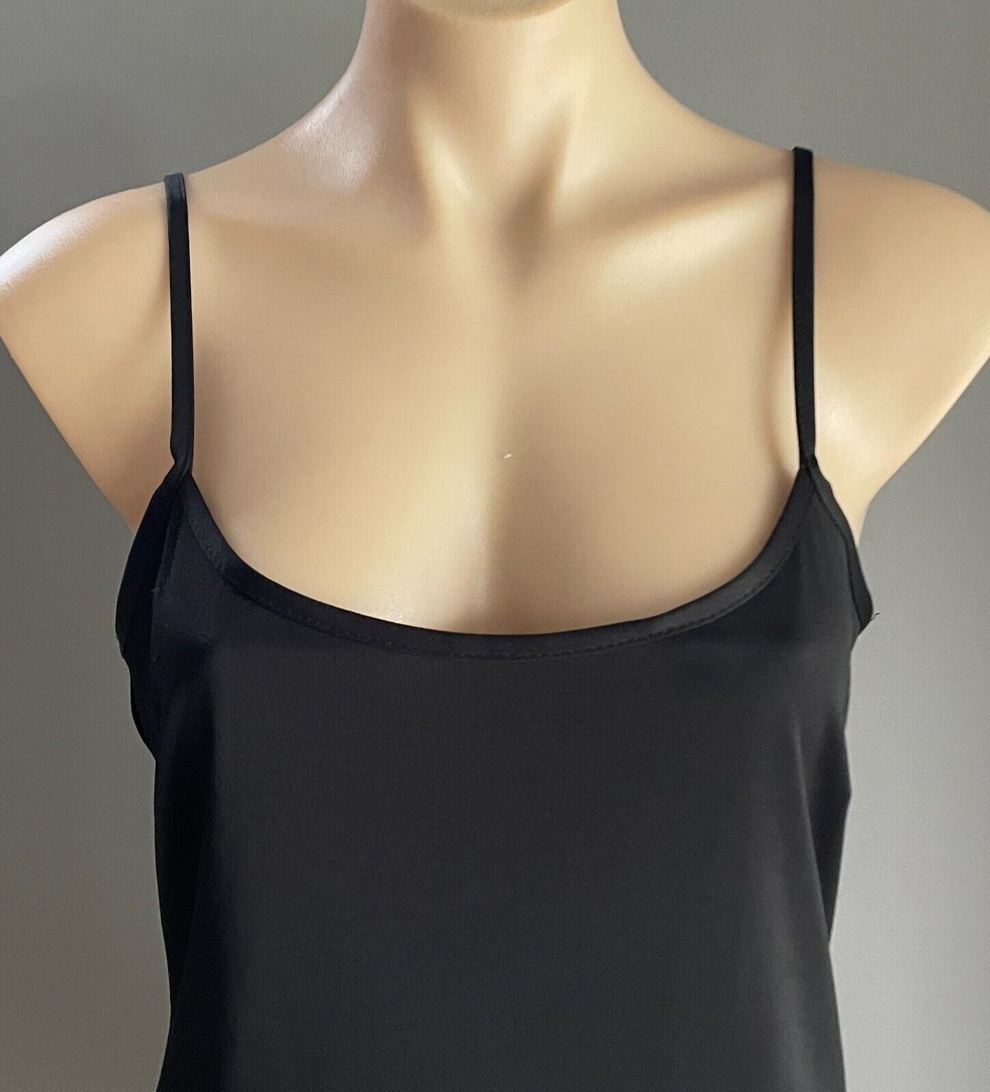 ATMOSPHERE Black Slip To Sit Under Dresses Thin Straps Short Length Size 12 NEW