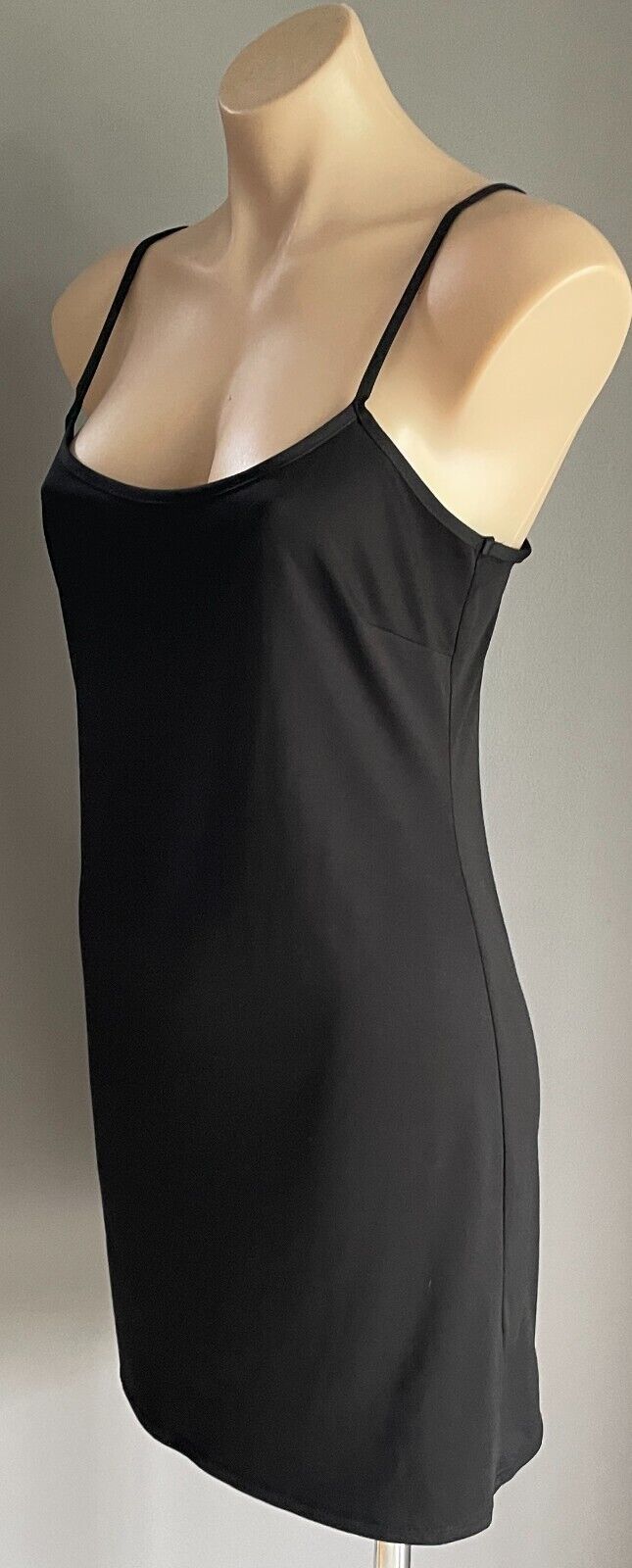 ATMOSPHERE Black Slip To Sit Under Dresses Thin Straps Short Length Size 12 NEW