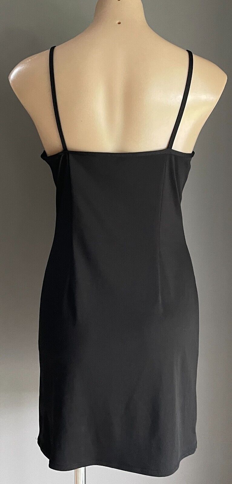 ATMOSPHERE Black Slip To Sit Under Dresses Thin Straps Short Length Size 12 NEW