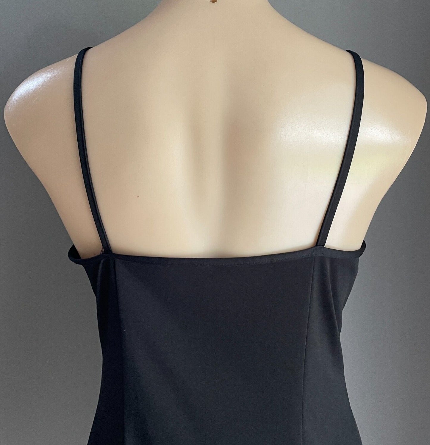 ATMOSPHERE Black Slip To Sit Under Dresses Thin Straps Short Length Size 12 NEW