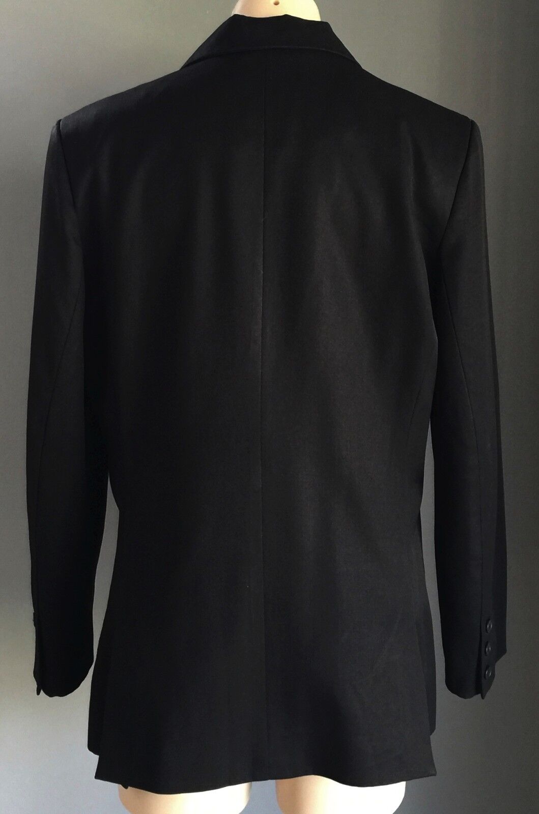 CHARLIE BROWN Blazer Black Single Breasted Jacket Ladies Size 12 Classic