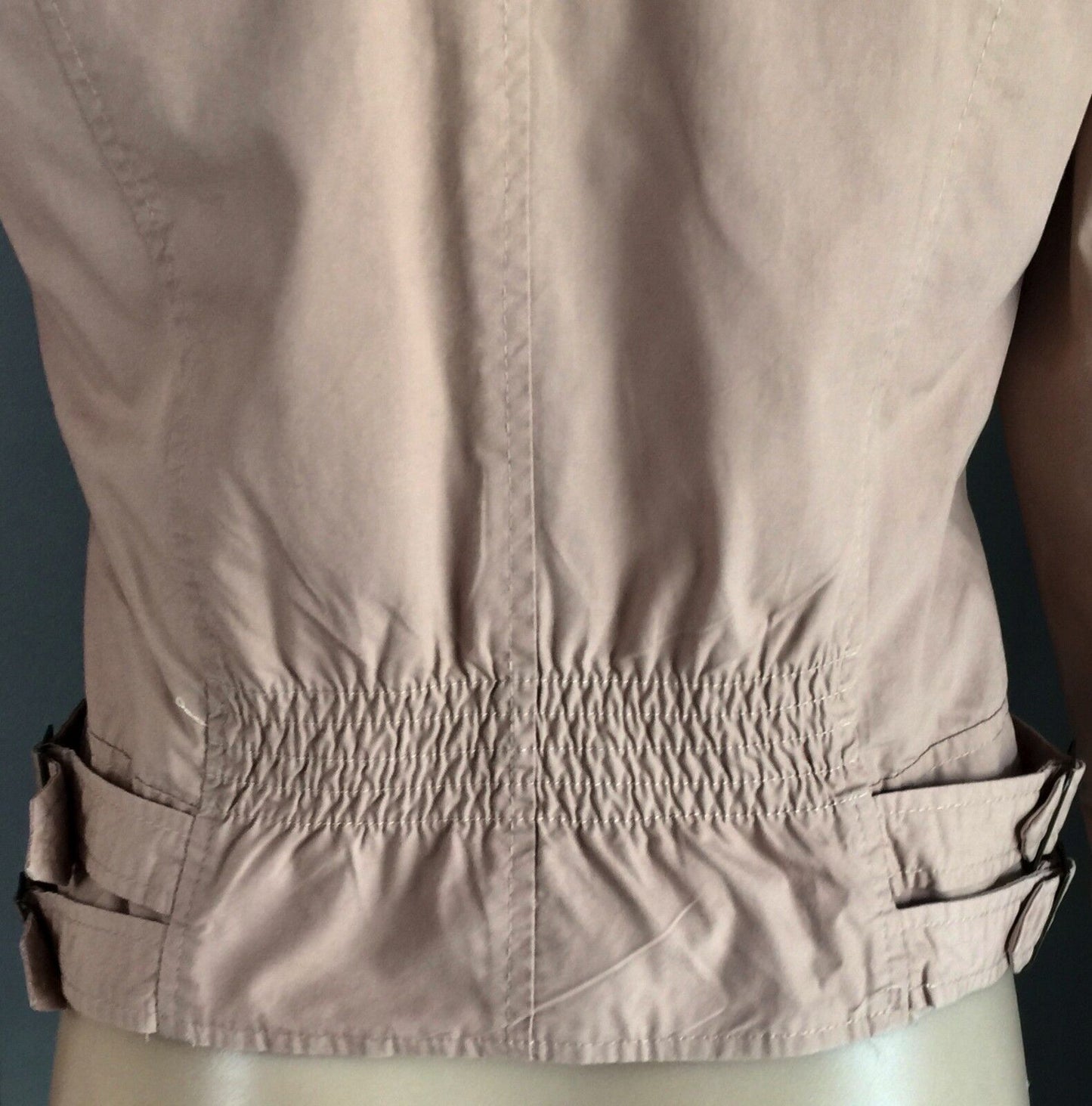 MINK Jacket Moto Biker Style Soft Blush Pink Size S 10 Trans Seasonal Stylish