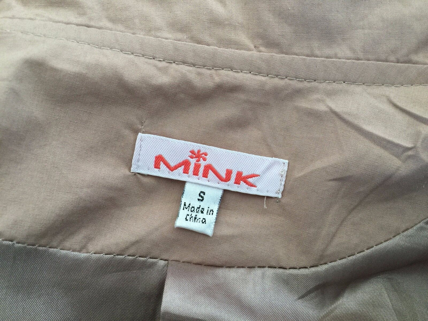 MINK Jacket Moto Biker Style Soft Blush Pink Size S 10 Trans Seasonal Stylish