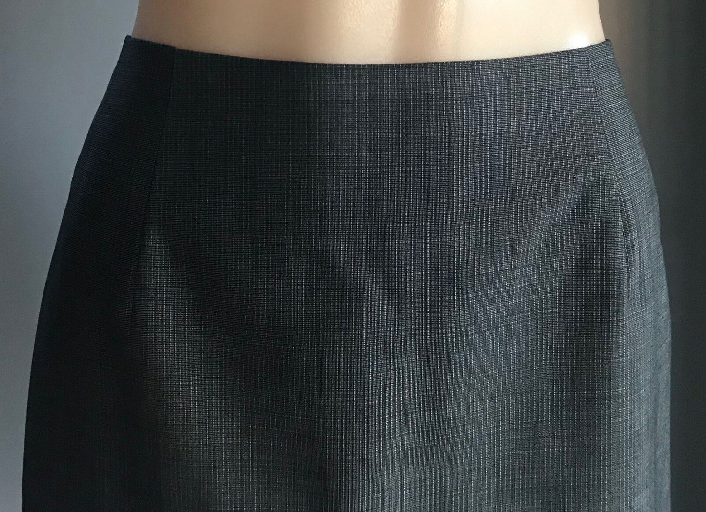 COUNTRY ROAD Skirt Australia Straight Pencil Grey White Black Check Size 10 New