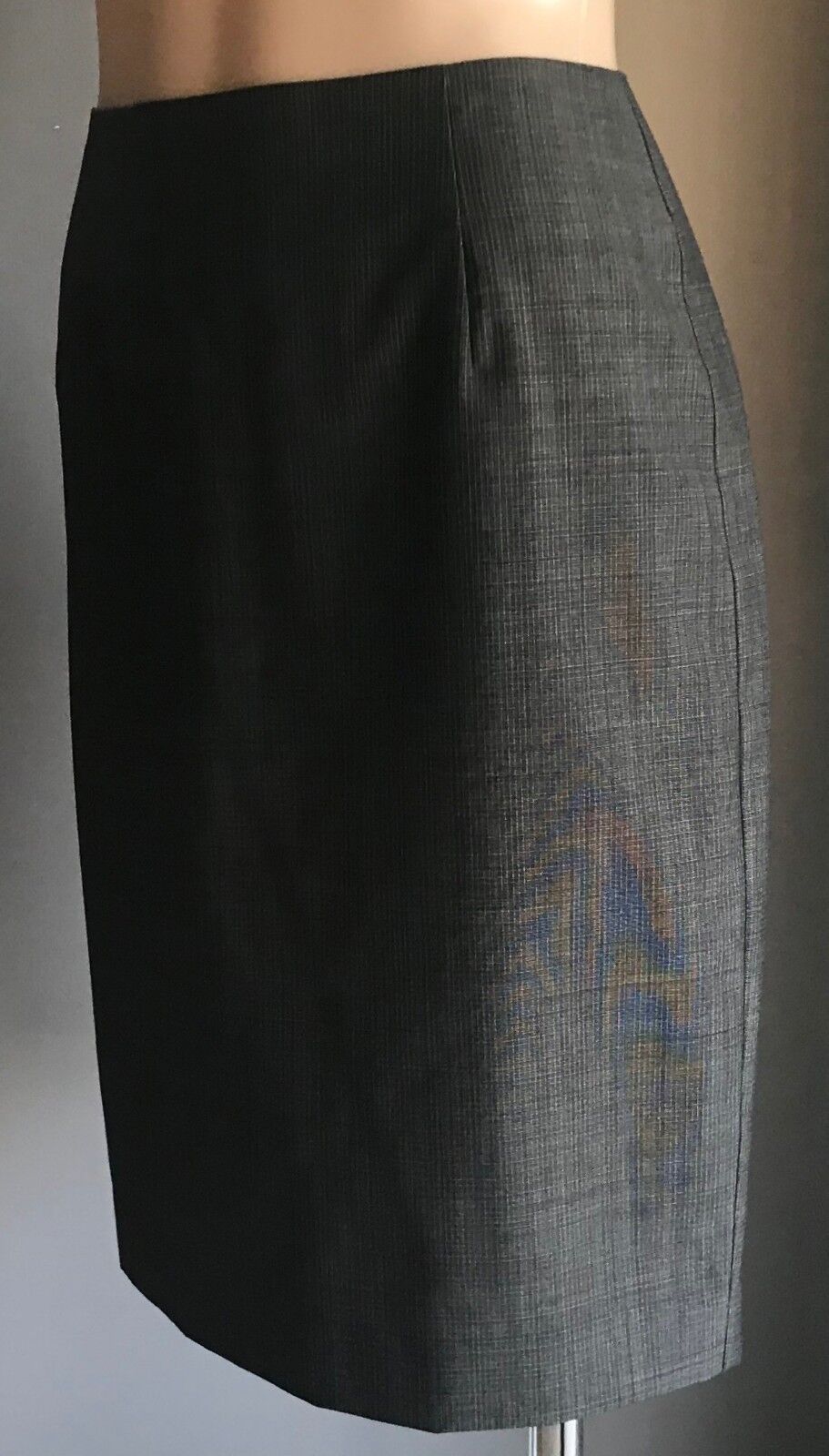 COUNTRY ROAD Skirt Australia Straight Pencil Grey White Black Check Size 10 New