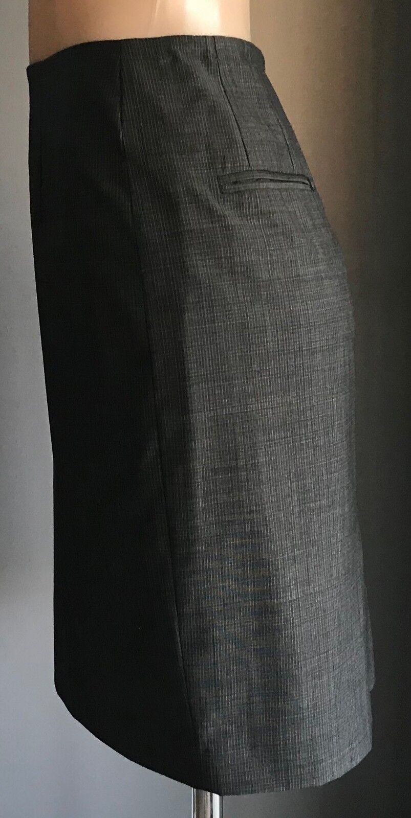 COUNTRY ROAD Skirt Australia Straight Pencil Grey White Black Check Size 10 New