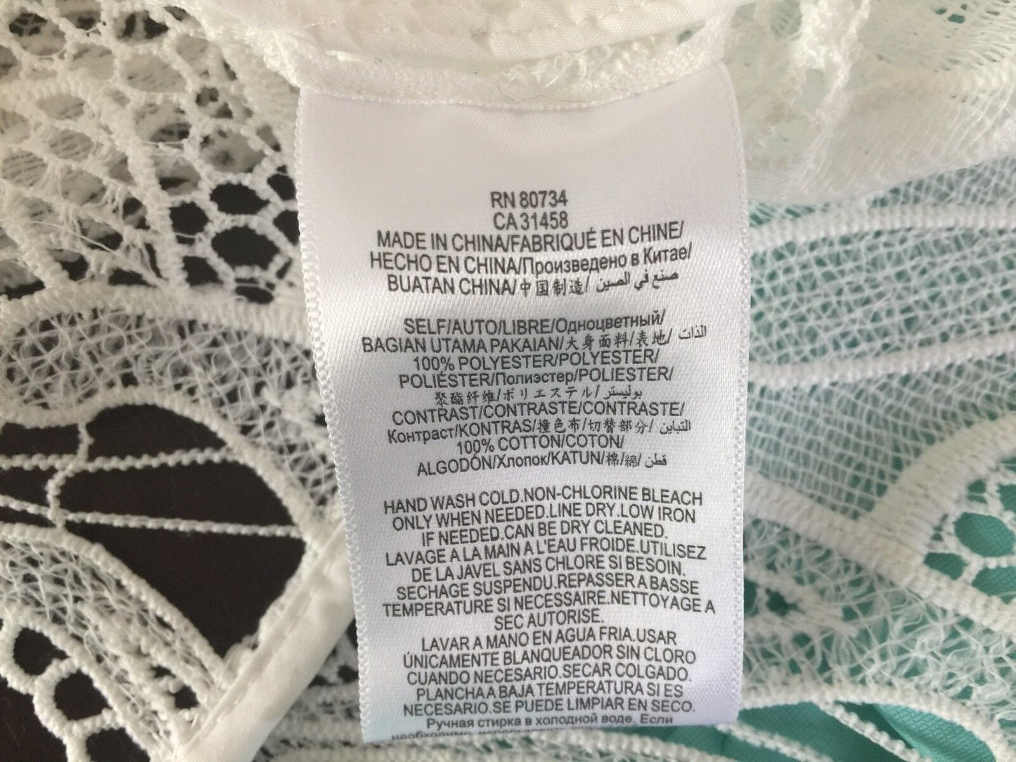 LACE CROP  Jacket Soft White Drape Ladies Size 10 New Vintage Stunning!