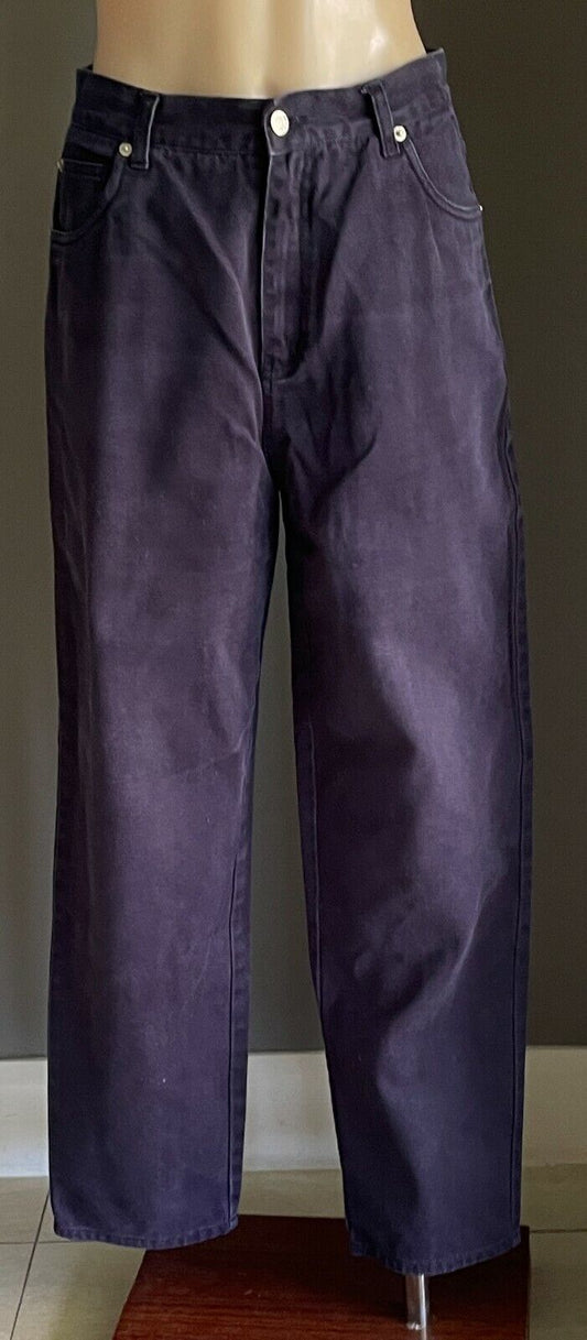 Size 12 Jeans NOW Authentic Denim Tag Navy Blue High Waist Straight Leg Ladies