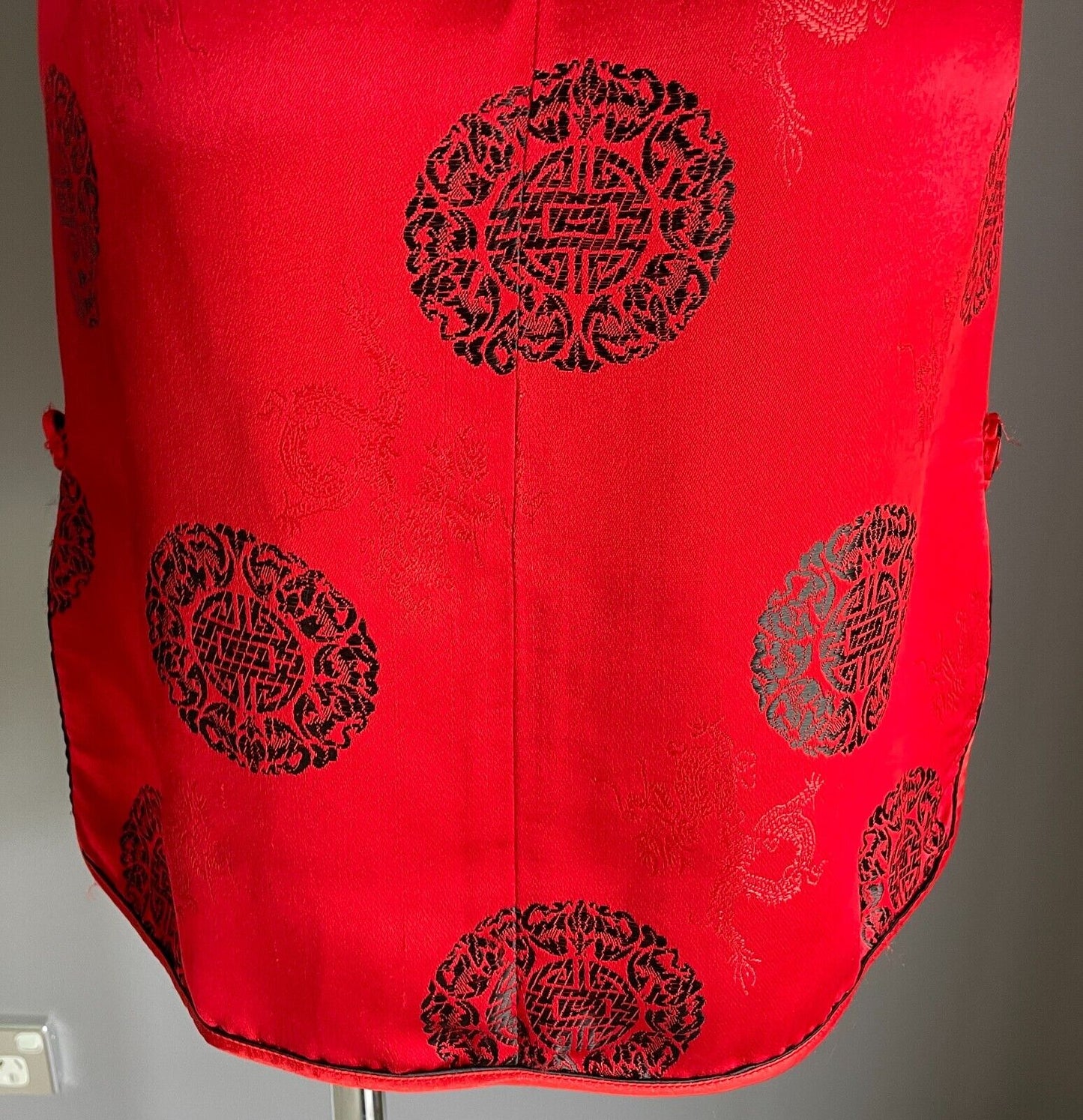 Thao Fashion Cheongsam Traditional Chinese Style Dress Qipao Red Black Size 12