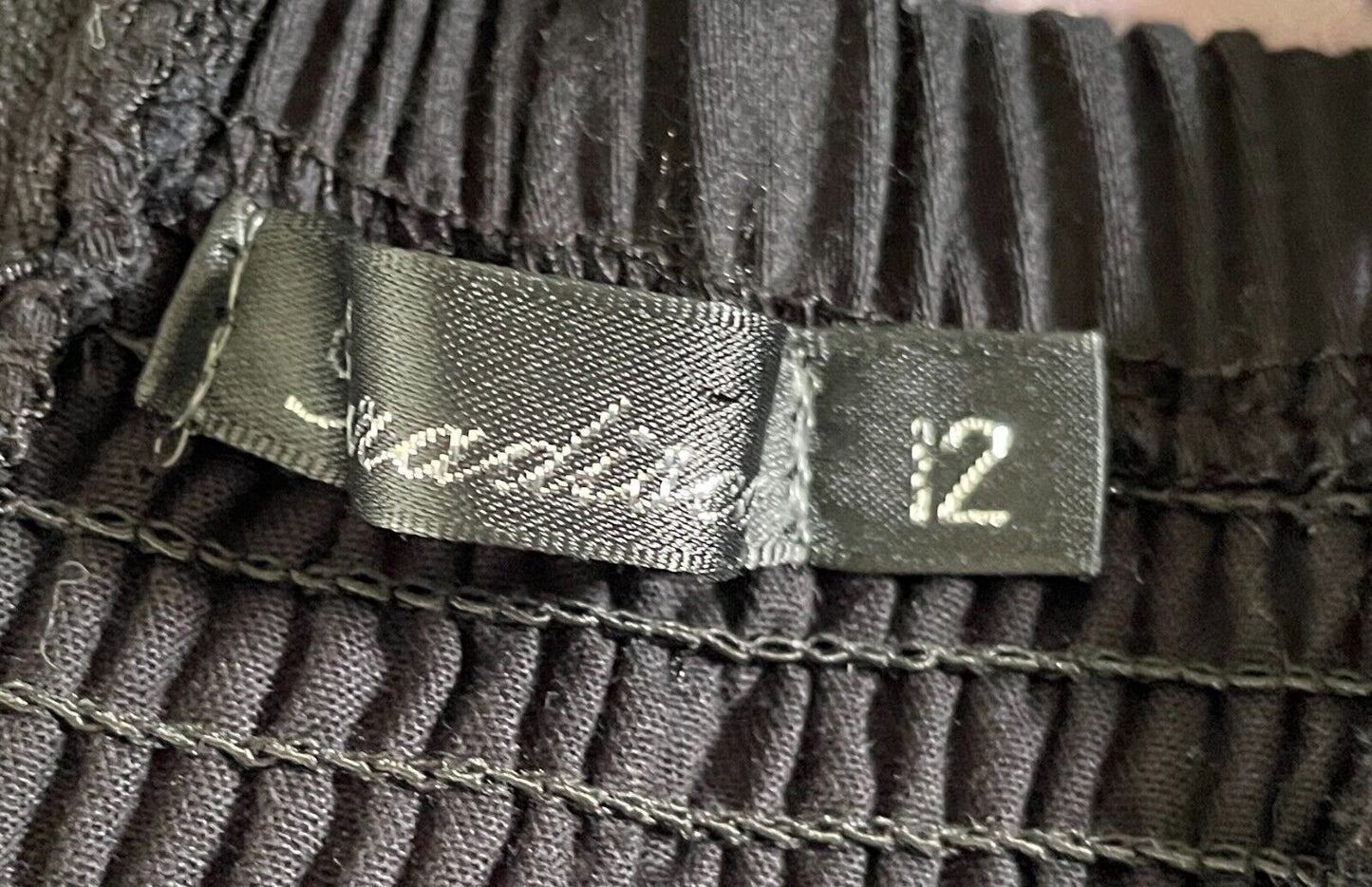 PARADISCO Bustier Sleeveless Hi-Lo Hem Dress Size 12 Black & Multicolour Print
