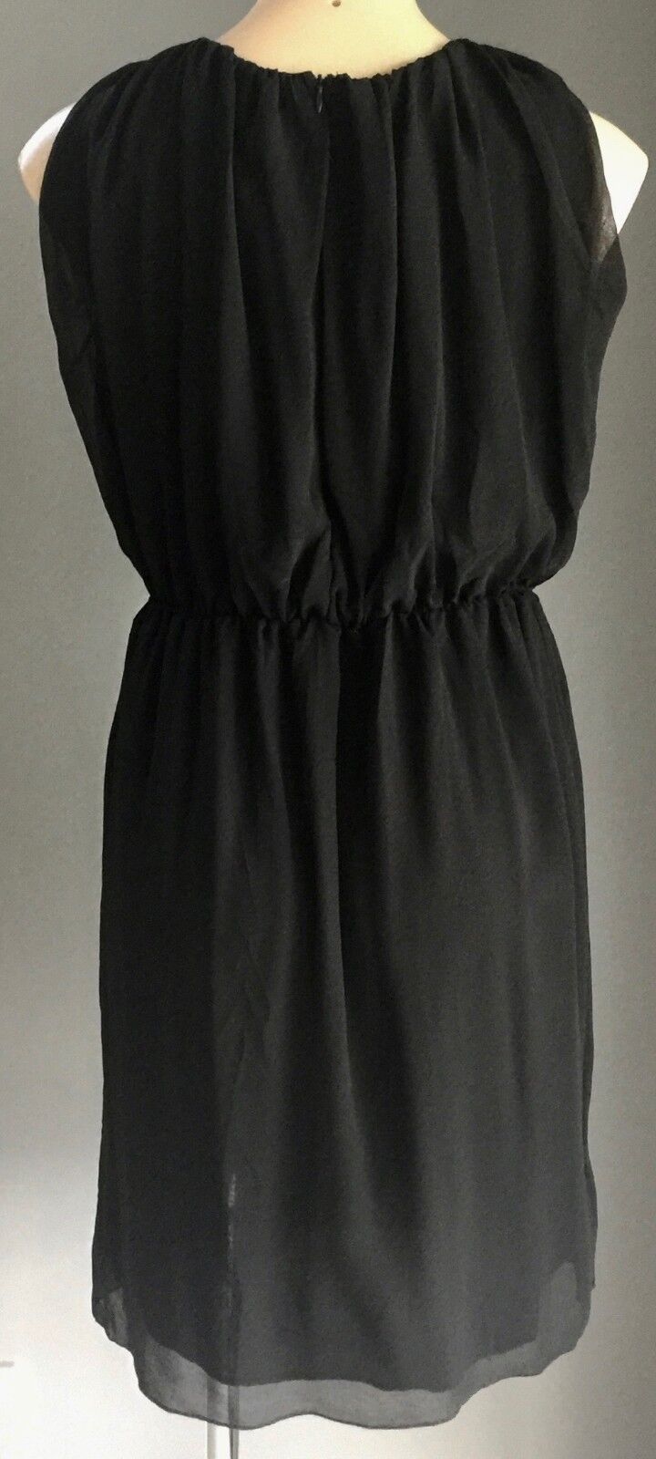 SUBTLETY Dress Black Sleeveless Elastic Waist Size 12 Smart Casual Party NEW
