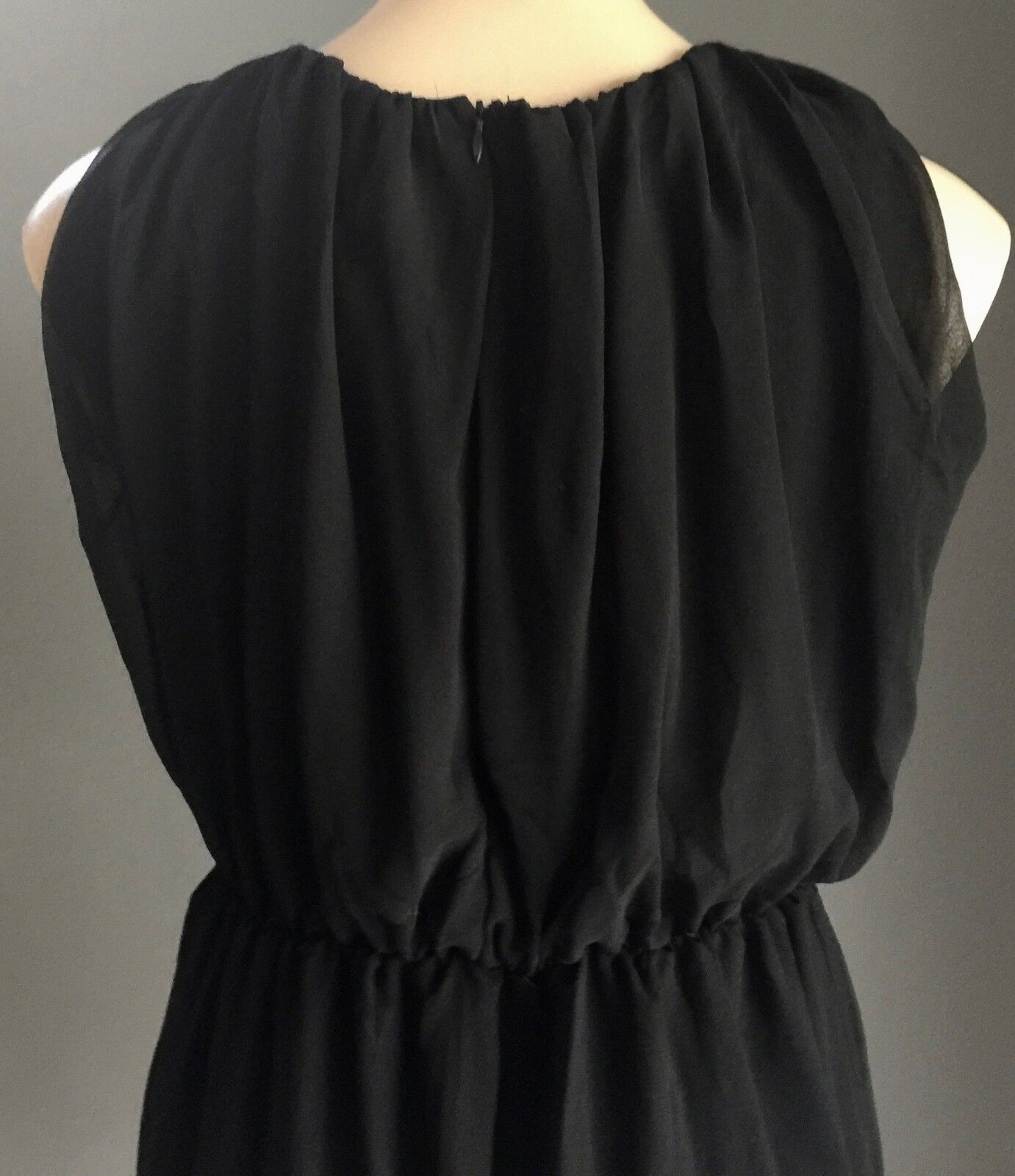 SUBTLETY Dress Black Sleeveless Elastic Waist Size 12 Smart Casual Party NEW