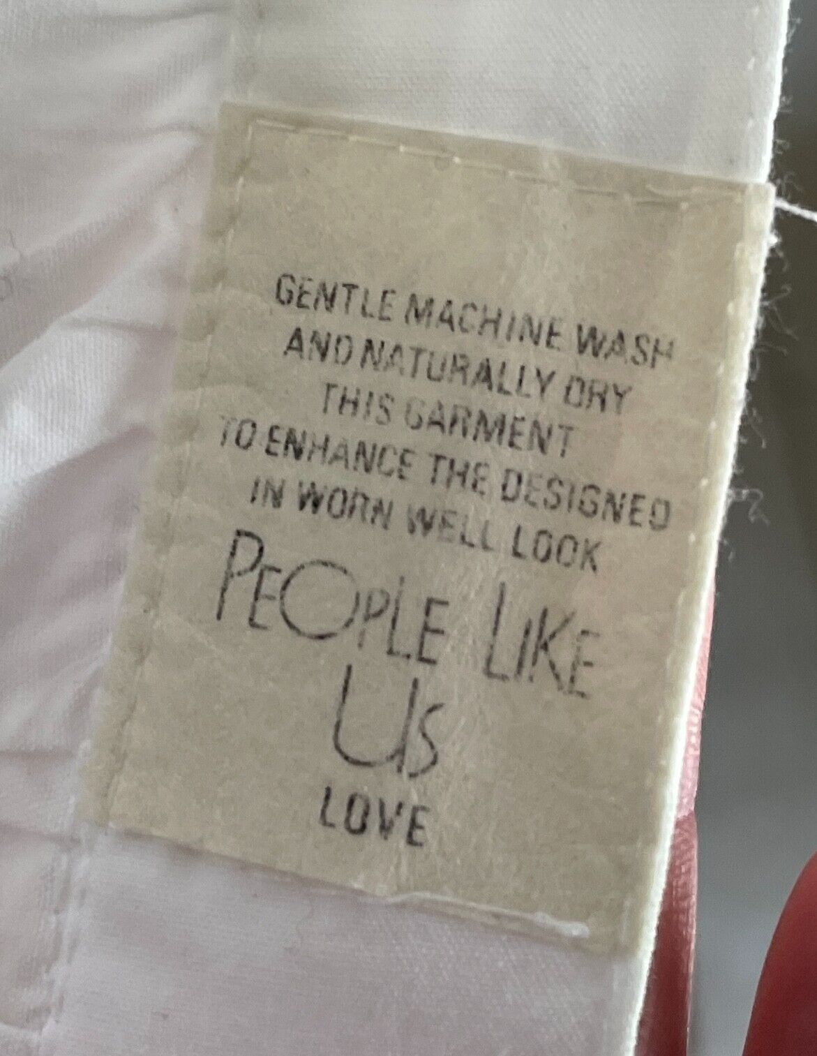 Vintage PEOPLE LIKE US White Ruffle Trim Shirt Size 12 Long Sleeves Button Up