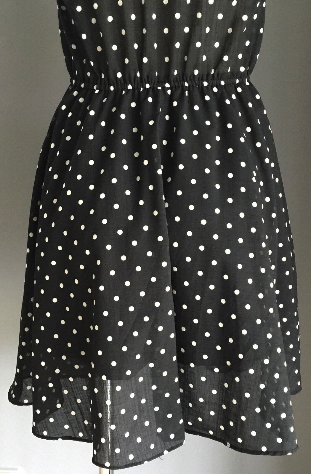 GRADE  Dress Black & White Polka Dot Skater Ladies Size 8 10 1950s Style