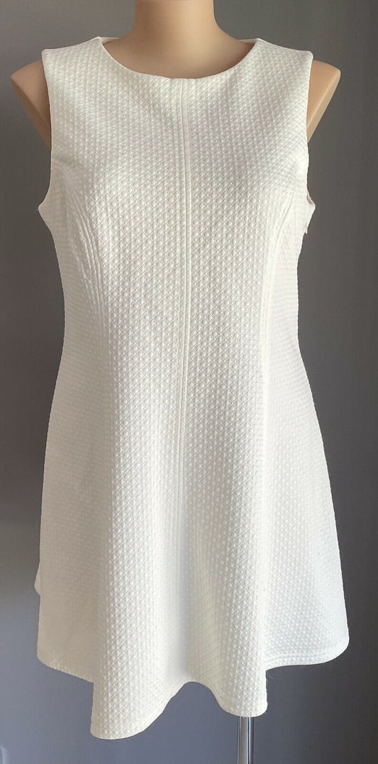 TARGET COLLECTION Dress A-Line Cream Textured Fabric Sleeveless Plus Sz 20 NEW