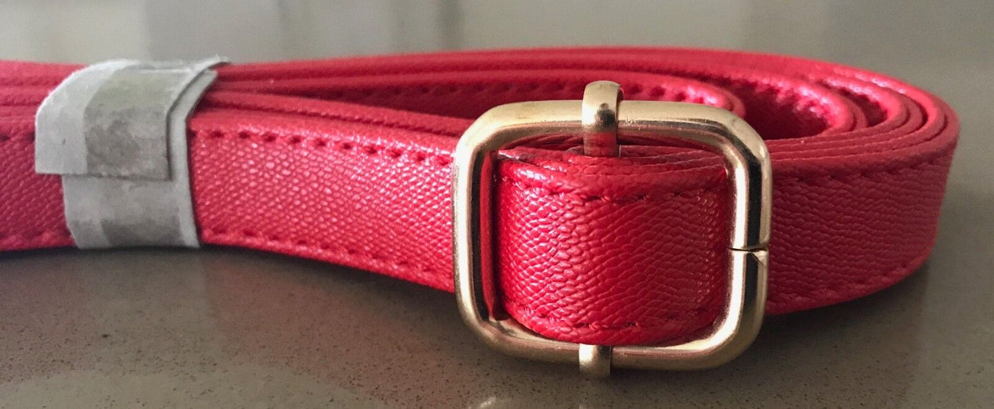 Replacement Shoulder Strap Bag Red Grain Pleather Adjustable Gold Hardware NEW