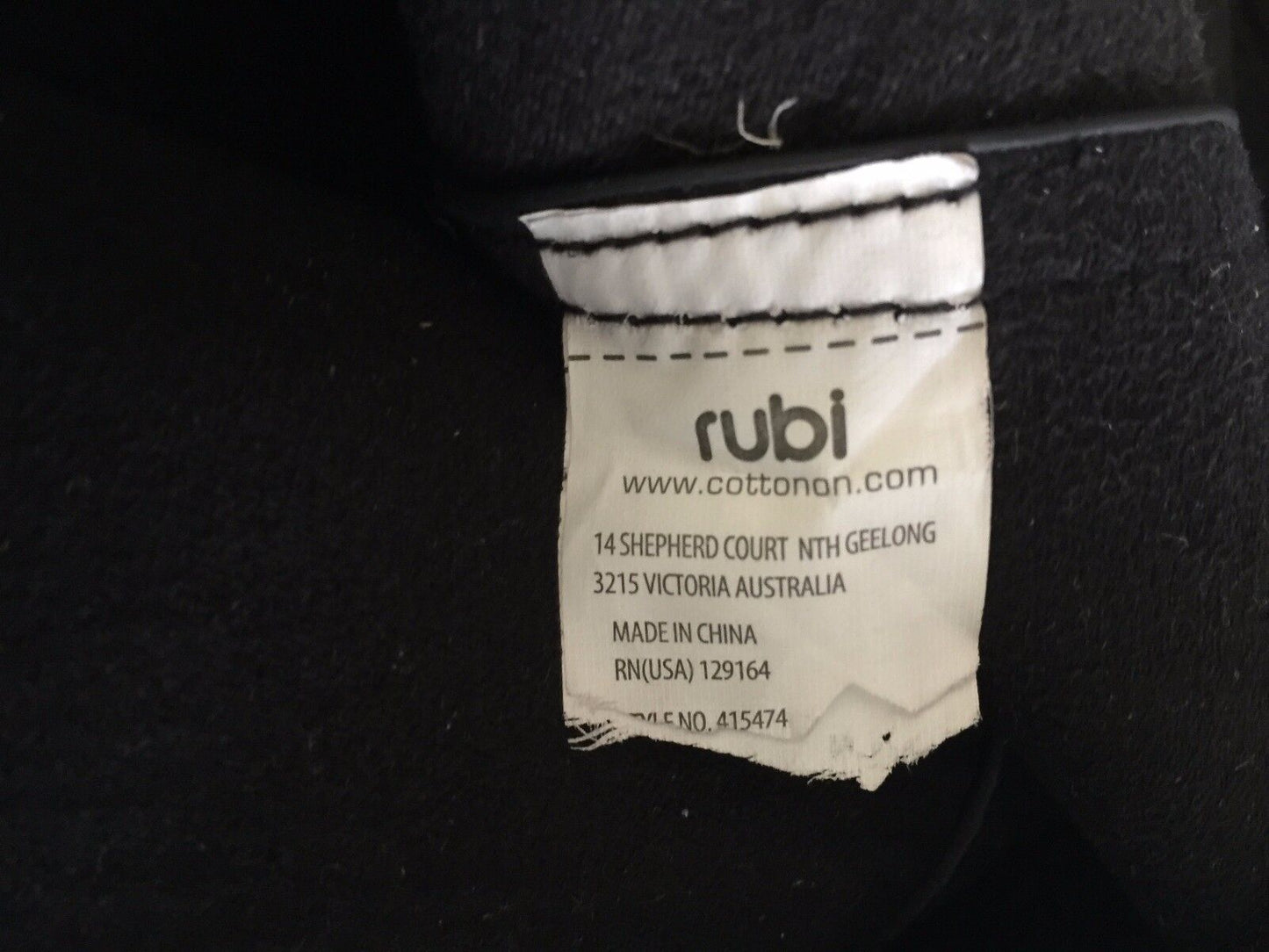 Shoulder Bag RUBI Black PU Tote Plus Make Up Bag Pouch