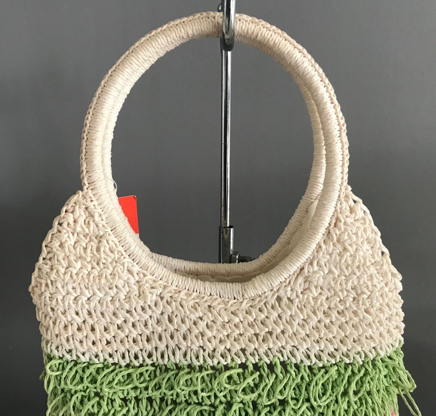 Bag GIGI Bag Multi Rainbow Colour "Loop" Ring Handle Bucket Style NEW