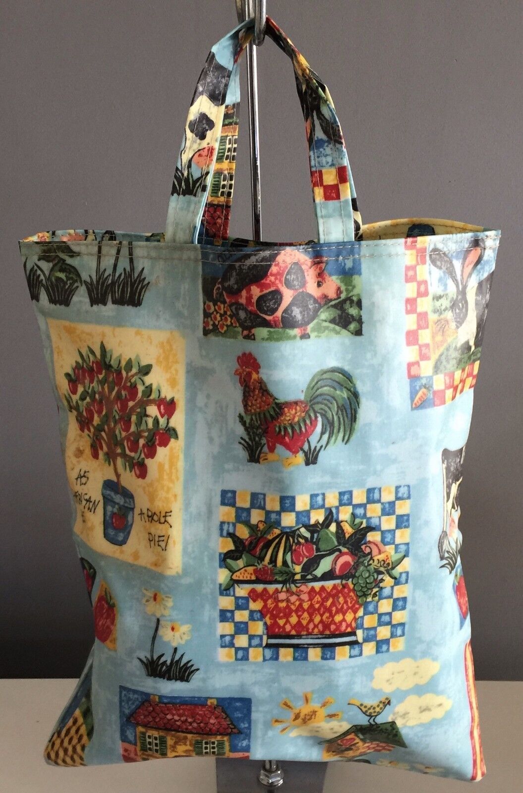 ULSTER WEAVERS Bag Tote Farm Rustic Print Coated PVC Cotton Shopper Retro