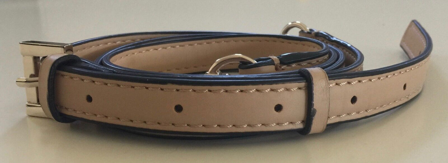 Replacement Shoulder Strap Hand Bag Beige Pleather & Silver Adjustable NEW