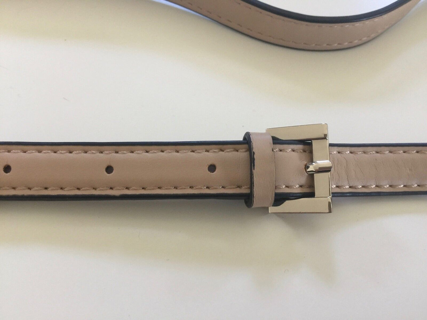 Replacement Shoulder Strap Hand Bag Beige Pleather & Silver Adjustable NEW