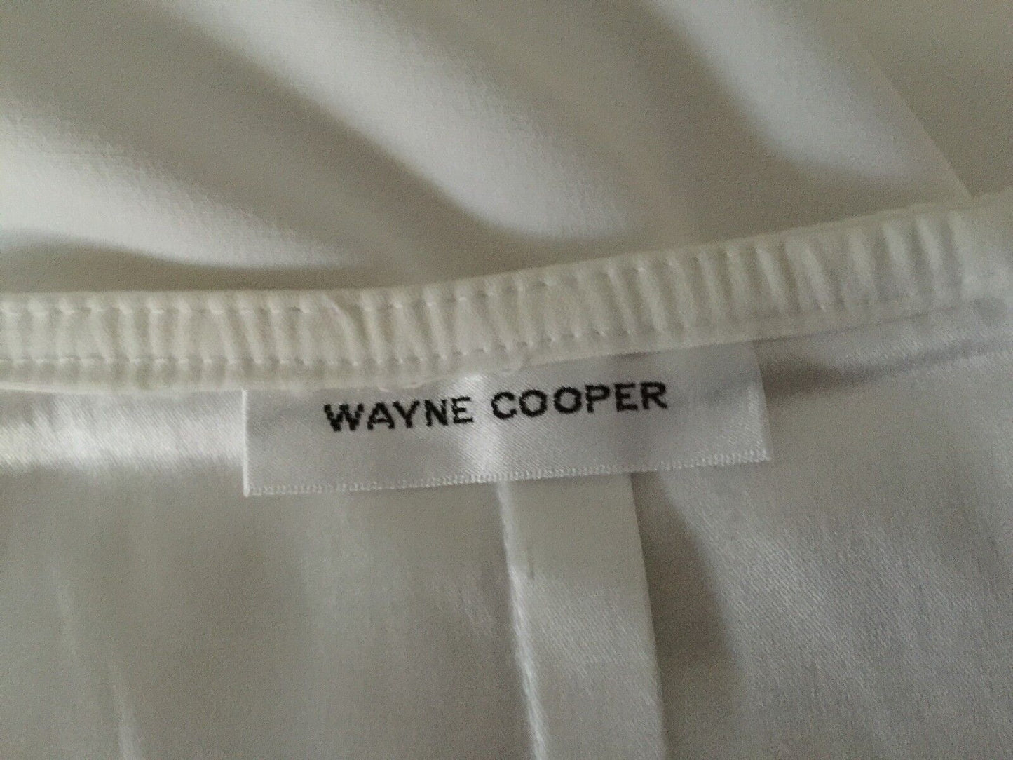 WAYNE COOPER Skirt White Straight Pencil Stretch Ladies Size 1 AU 6 - 8