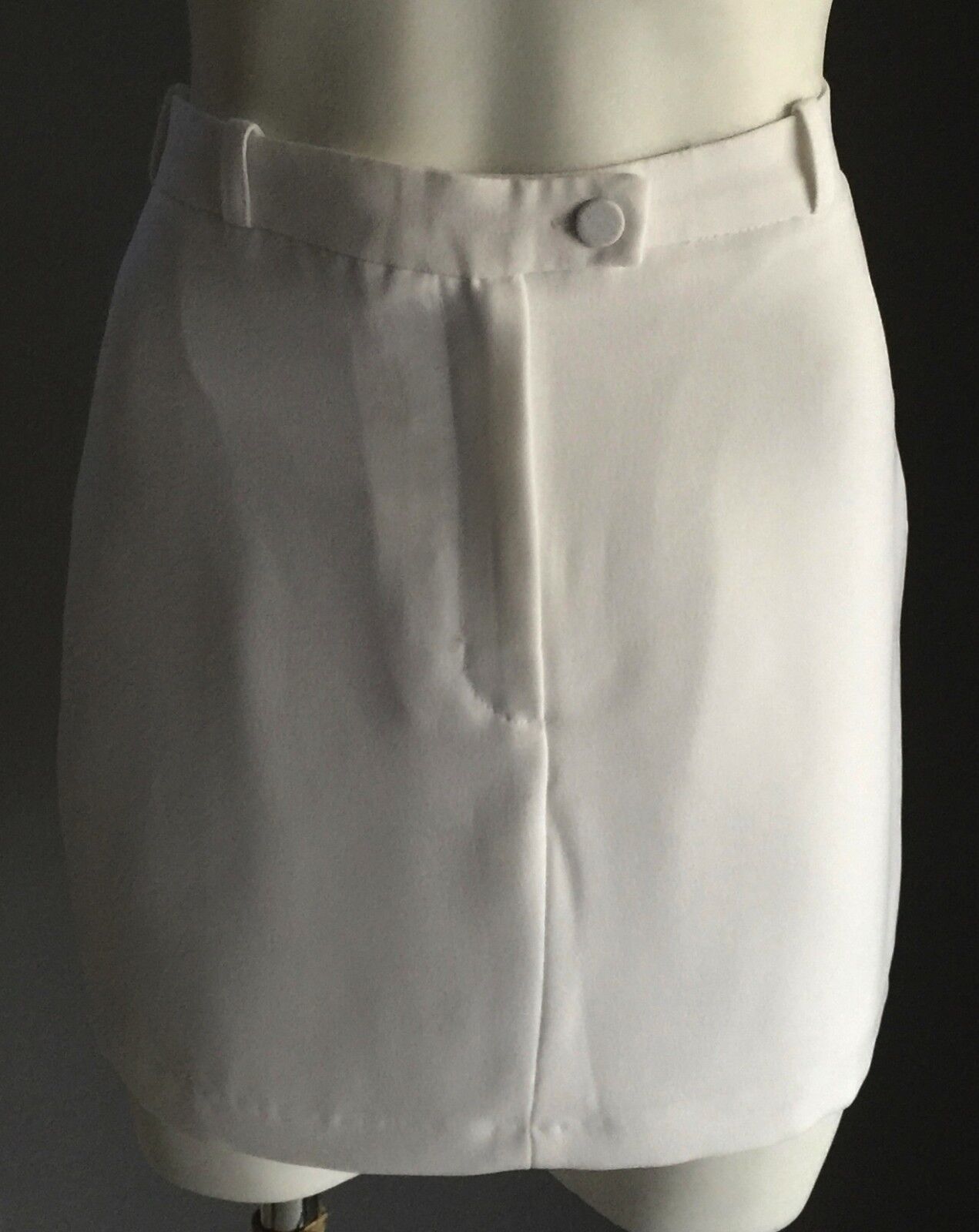 ZIMMERMANN Mini Skirt Micro White Tailored Straight Short Ladies Size 1 AU 8