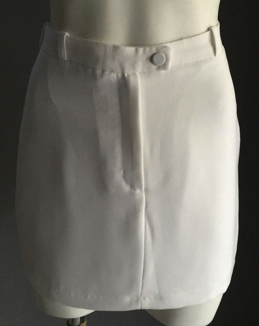 ZIMMERMANN Mini Skirt Micro White Tailored Straight Short Ladies Size 1 AU 8