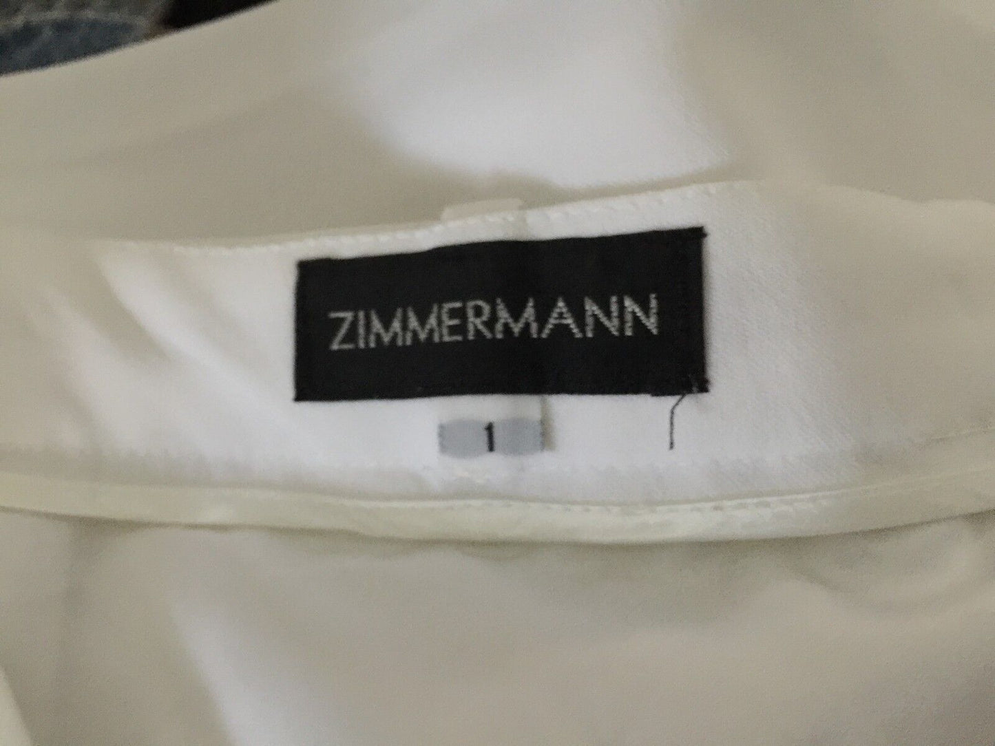 ZIMMERMANN Mini Skirt Micro White Tailored Straight Short Ladies Size 1 AU 8