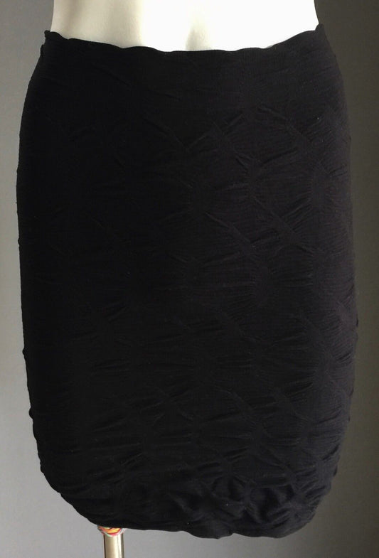 SPORTSGIRL Skirt Black Textured Stretch Mini Tube Ladies Size XS S 8