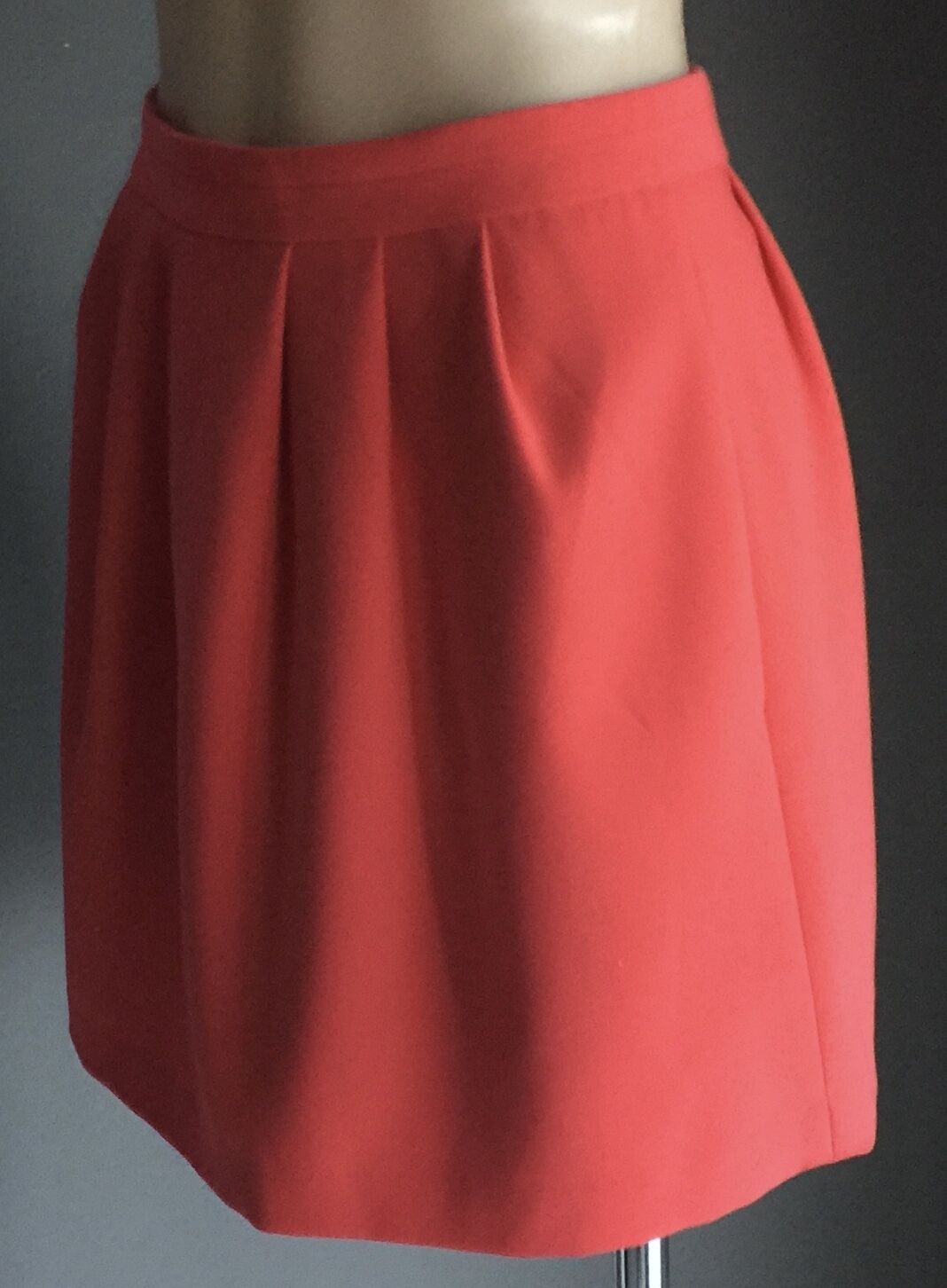 COUNTRY ROAD Skirt Mini Watermelon Red Tucked Bell Lined Short Ladies Size 8 10