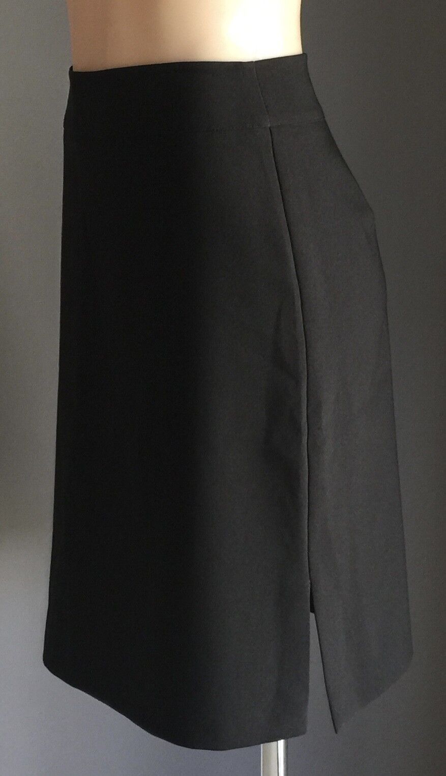 EQUIPMENT Skirt Black Straight w Slit at Each Side Ladies Size 12