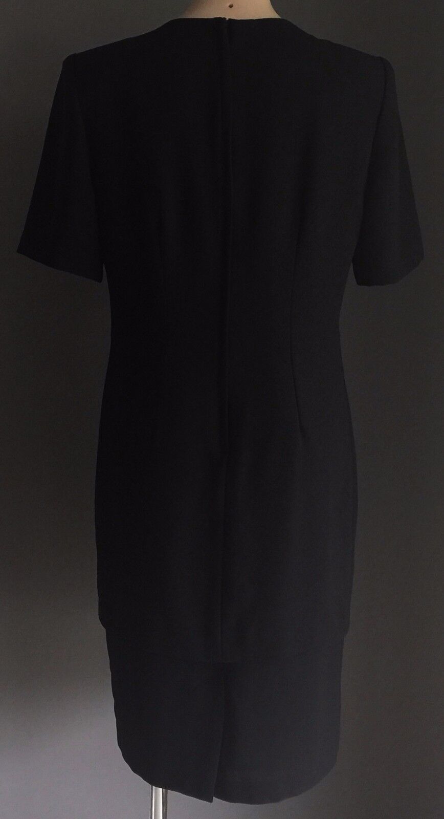 NONI B Dress Shift LBD Black Looks Like a Jacket & Skirt Suit Vintage Size 12