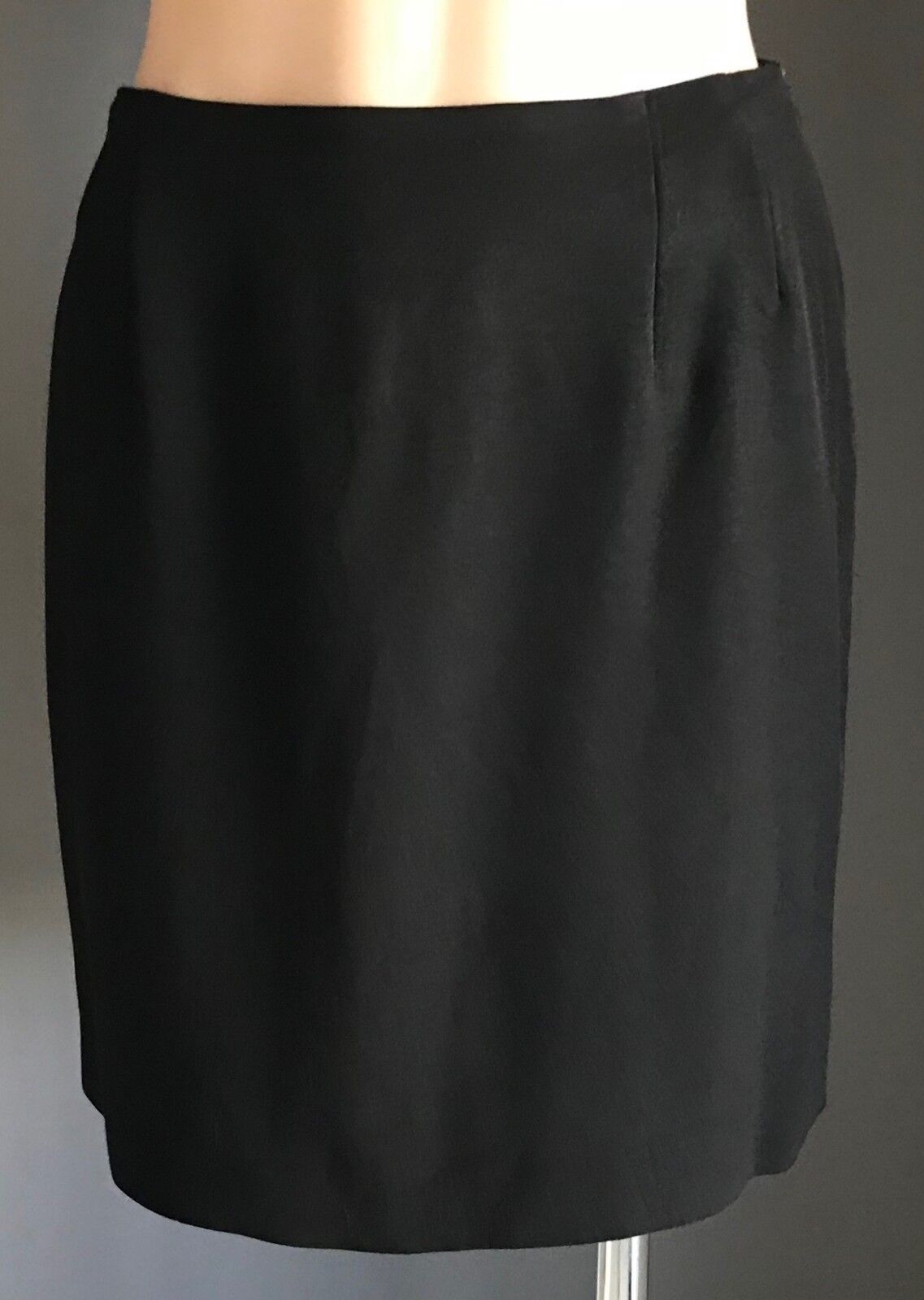TEA ROSE Mini Skirt Black Straight Ladies Size 12 Vintage