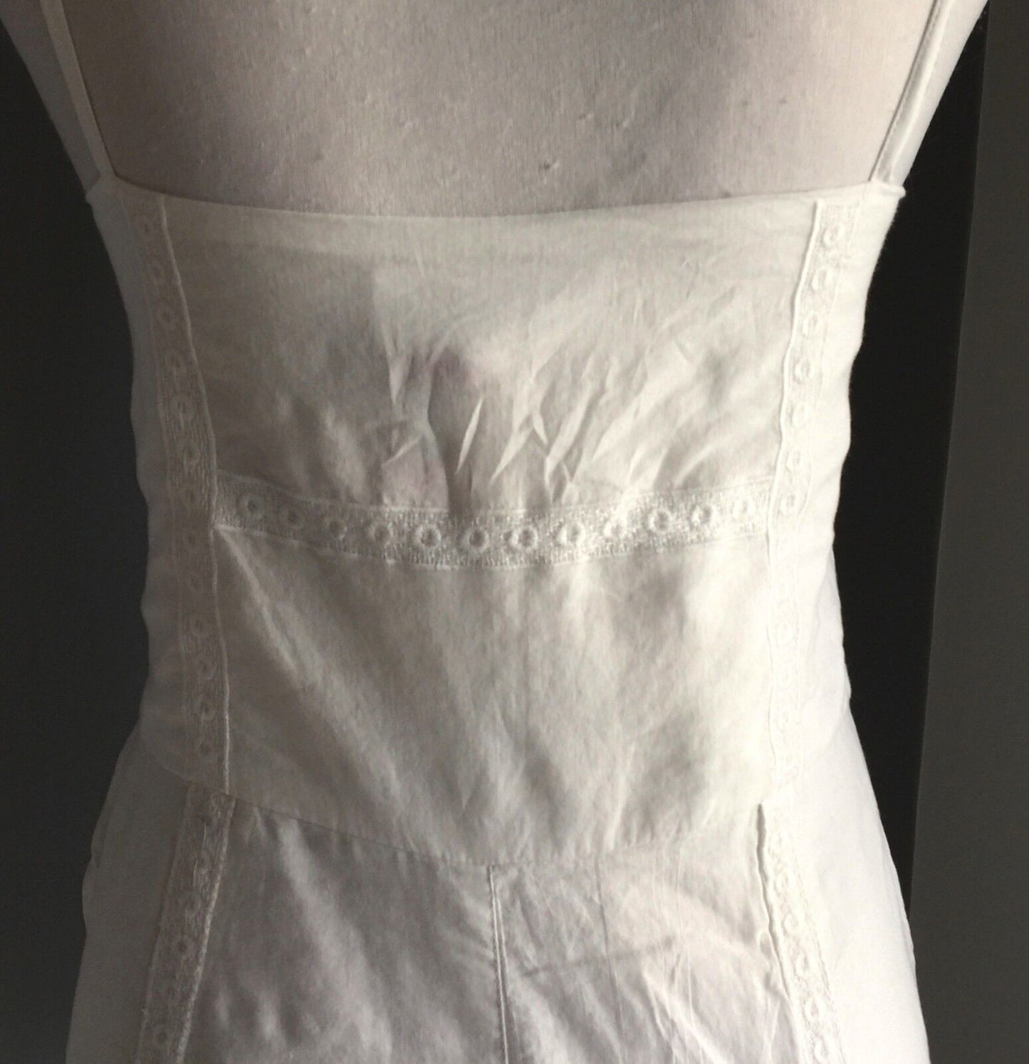 TALES OF THE FALLEN Romper Shorts Shortsuit White Cotton Size XS 8 Boho Vibe NEW