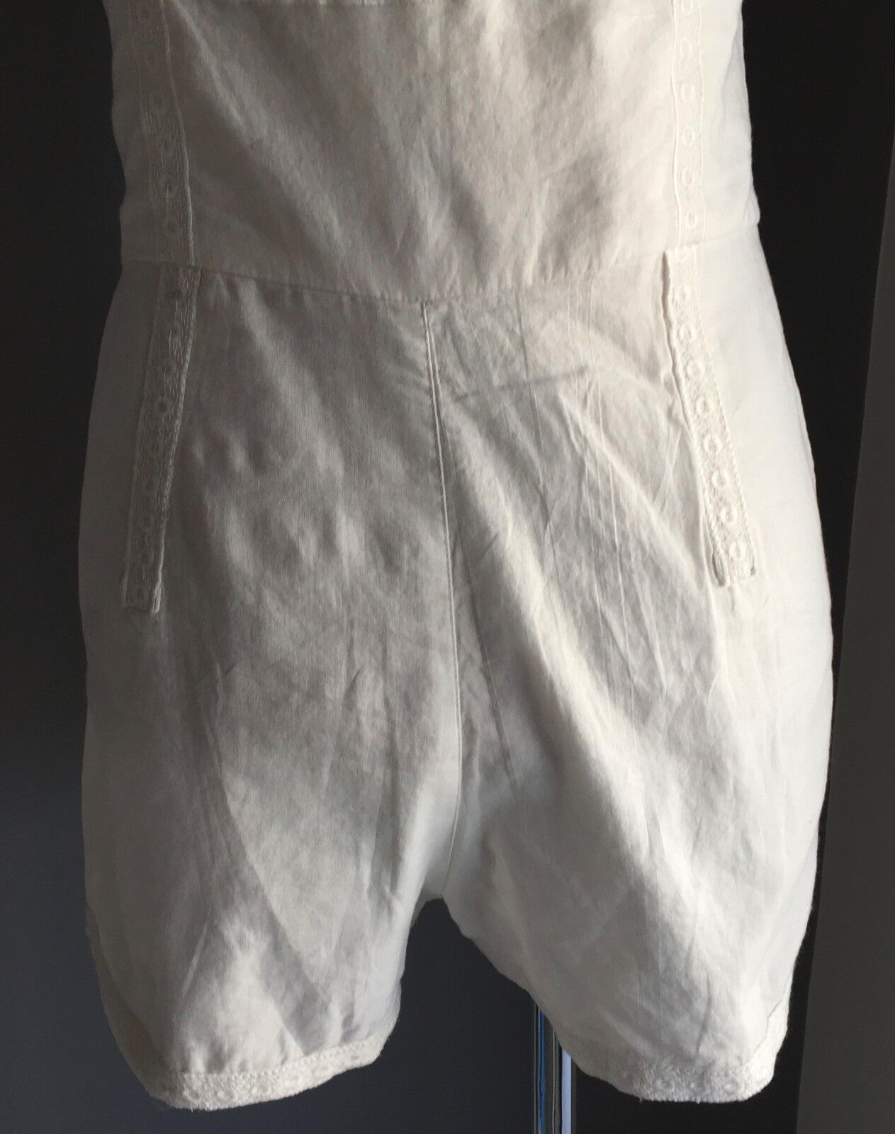 TALES OF THE FALLEN Romper Shorts Shortsuit White Cotton Size XS 8 Boho Vibe NEW