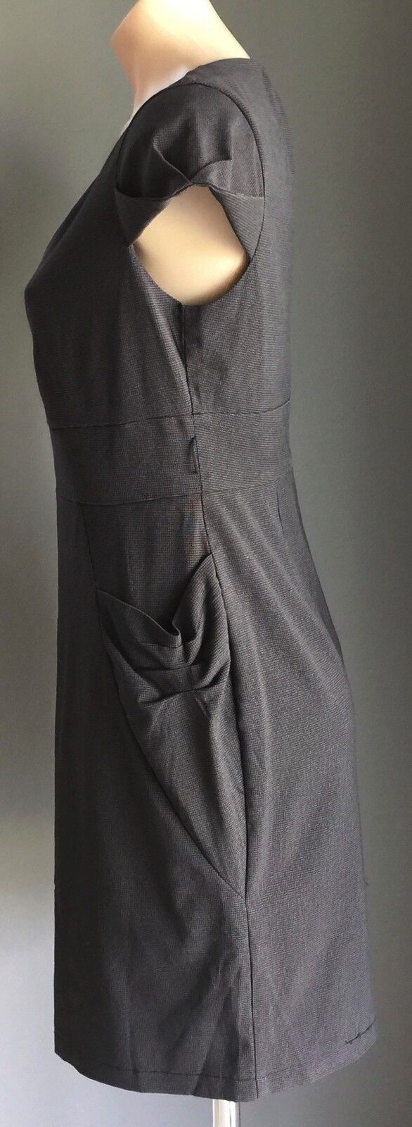SPICY SUGAR Sheath Dress Black & White Check Cap Sleeve Ladies Size 12