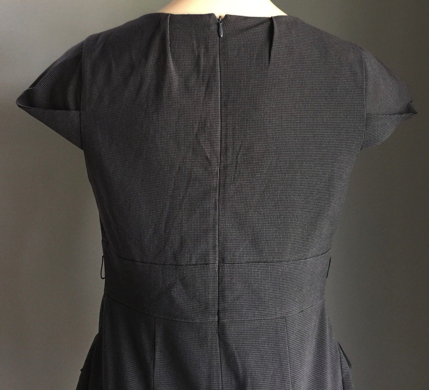 SPICY SUGAR Sheath Dress Black & White Check Cap Sleeve Ladies Size 12