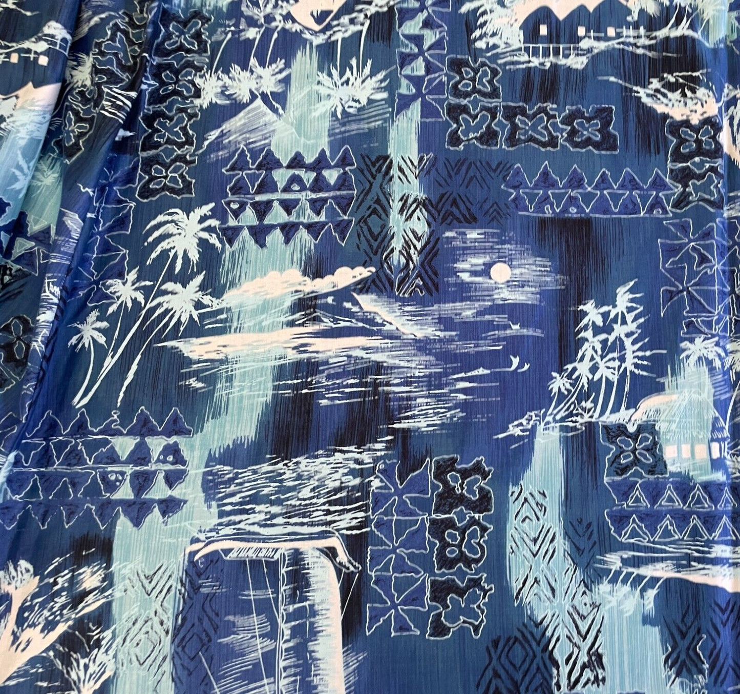 MALIHINI 14 Way Dress Blue Multicoloured Wrap'N'Wear One Size 1960's NEW Vintage