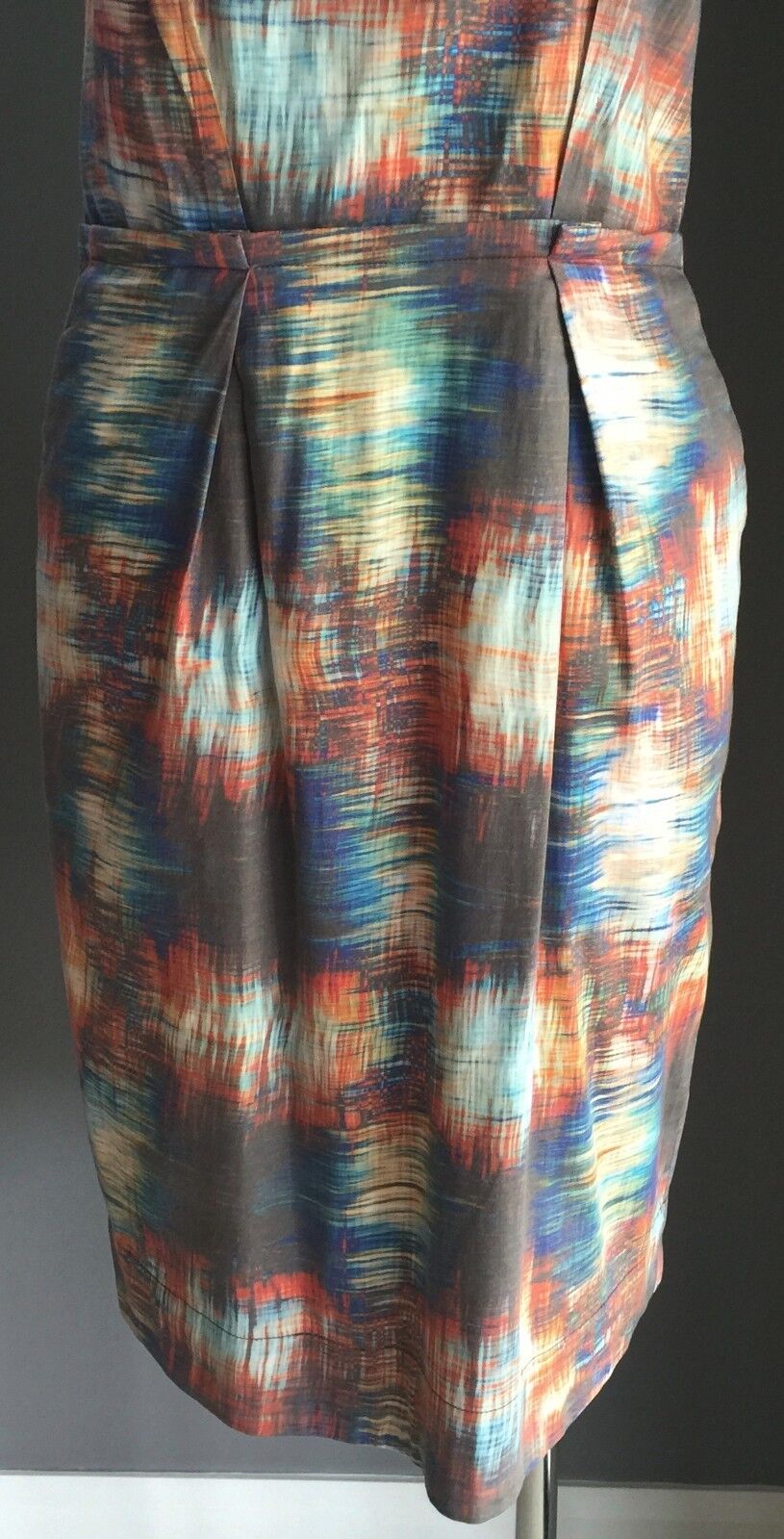 VERONIKA MAINE Sheath Dress MultiColoured Sleeveless Ladies Size 10 Unique