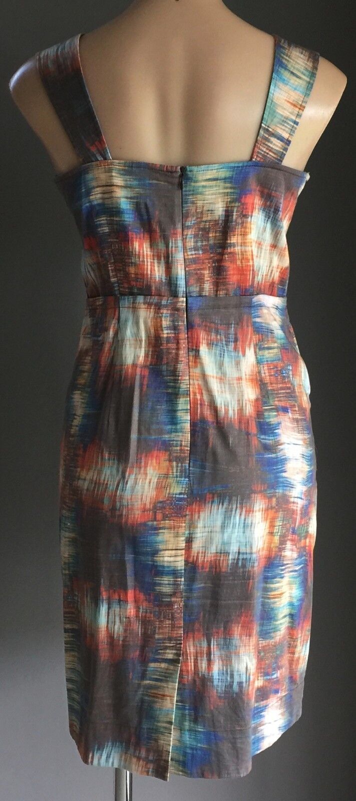 VERONIKA MAINE Sheath Dress MultiColoured Sleeveless Ladies Size 10 Unique