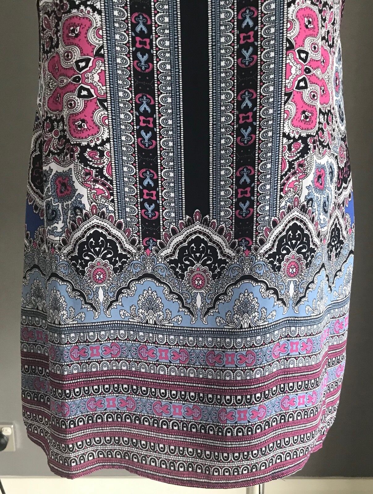 ARTISAN NY Dress Shift MultiColoured & Print Sleeveless Ladies Size 10 US 6